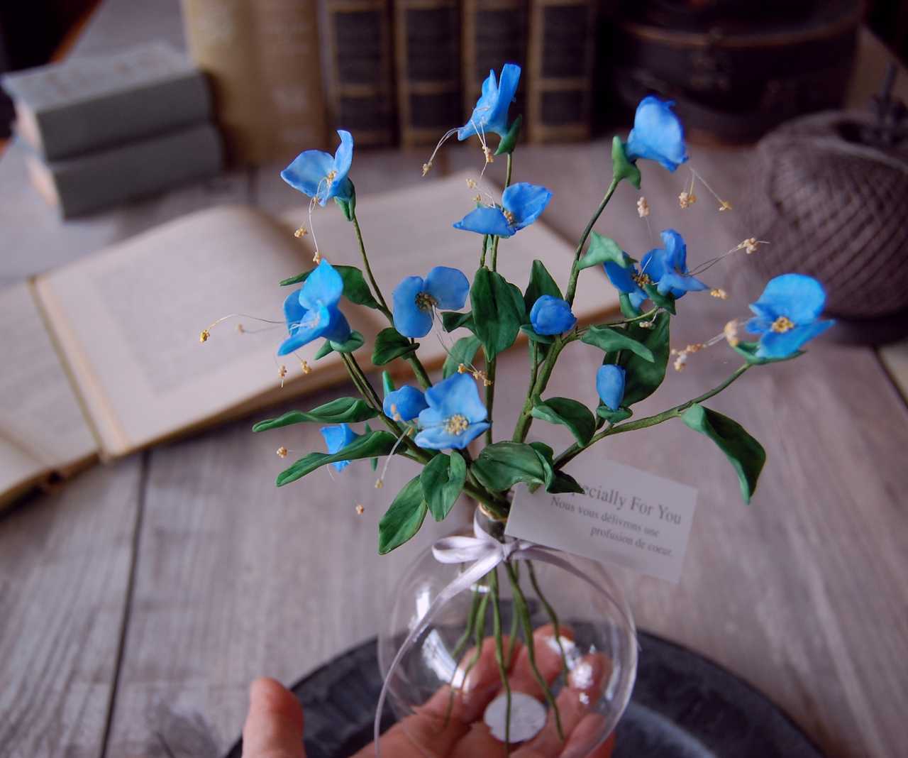 露草（ツユクサ）・・・ 高さ約21センチ A513 | oldfantasy