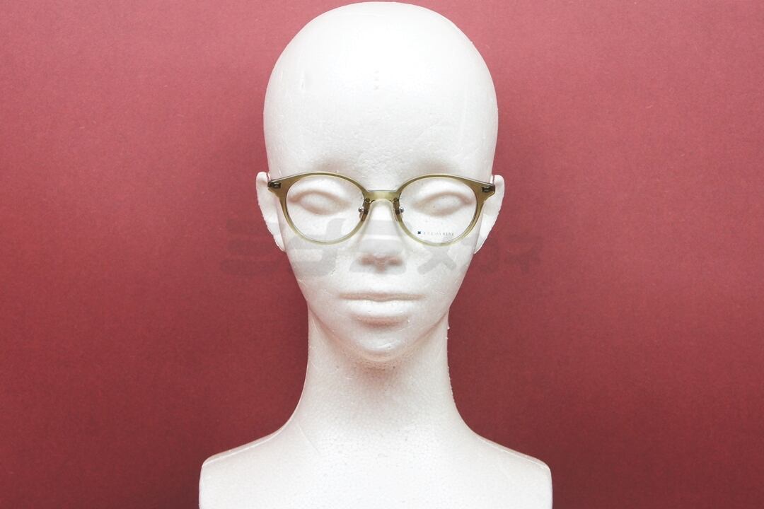 EVE un BLUE メガネ Mini A005 Col.Olive ボストン 小顔 小さいサイズ