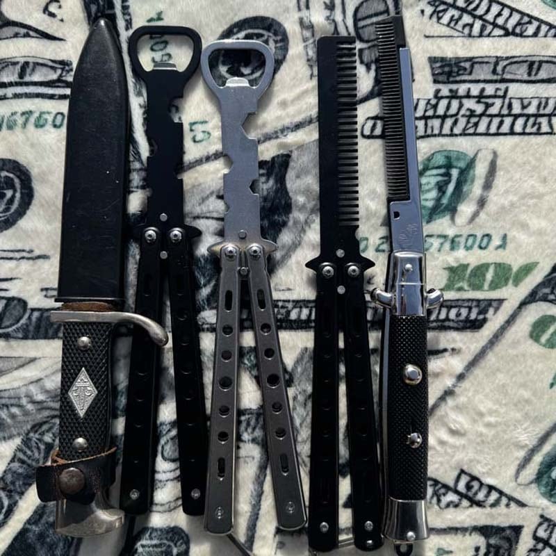 ジャックナイフ型 コーム/飛び出し櫛、Jack Knife Comb | manana