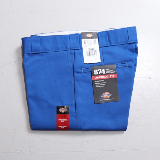 " Dickies "  874  【Blue】Original Fit　ディッキーズ　ワークパンツ　ブルー 新品