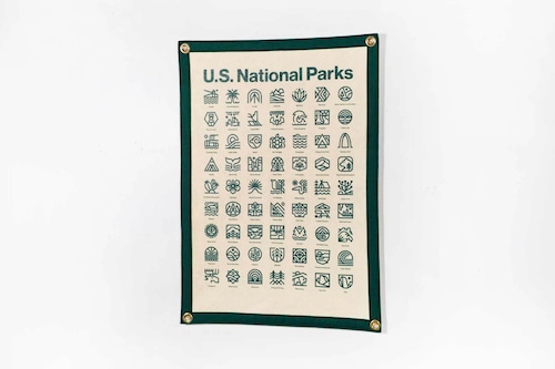 Steve Wolf x Oxford Pennant  "U.S.National Parks" Camp Flag