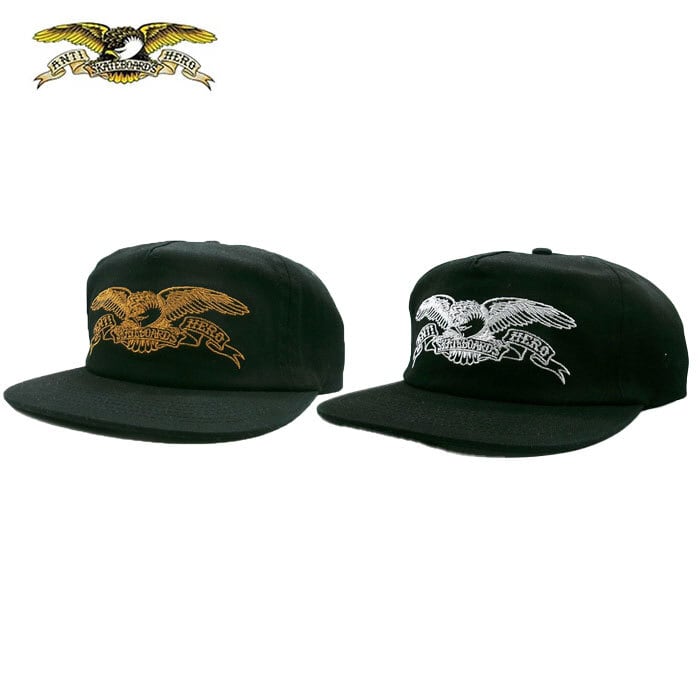 ANTIHERO ADJ BASIC EAGLE BLACK/GOLD BLACK/GREY アンチヒーロー