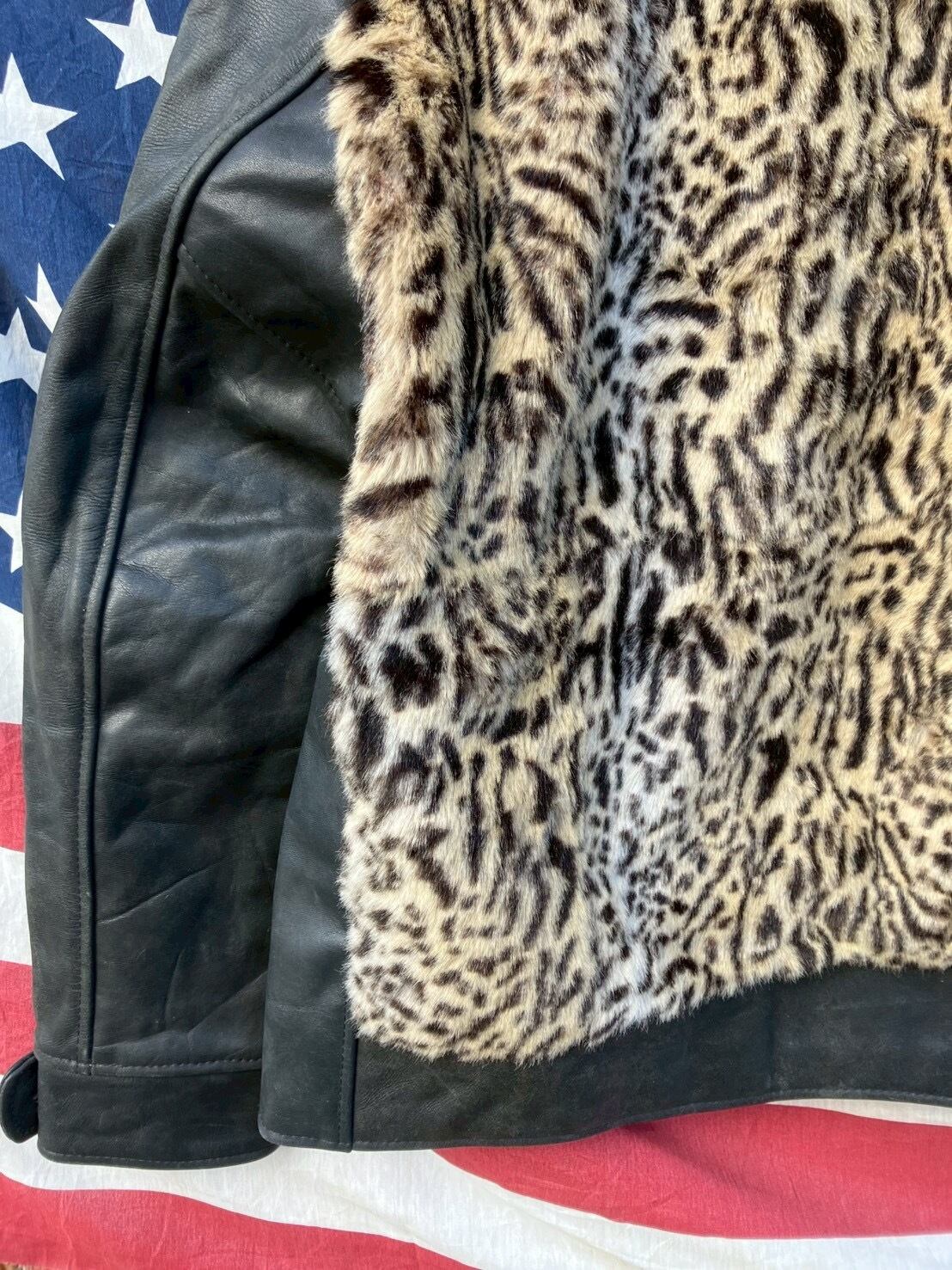 Vintage Leather Grizzly Jacket 再構築 熊ジャン オワジャン