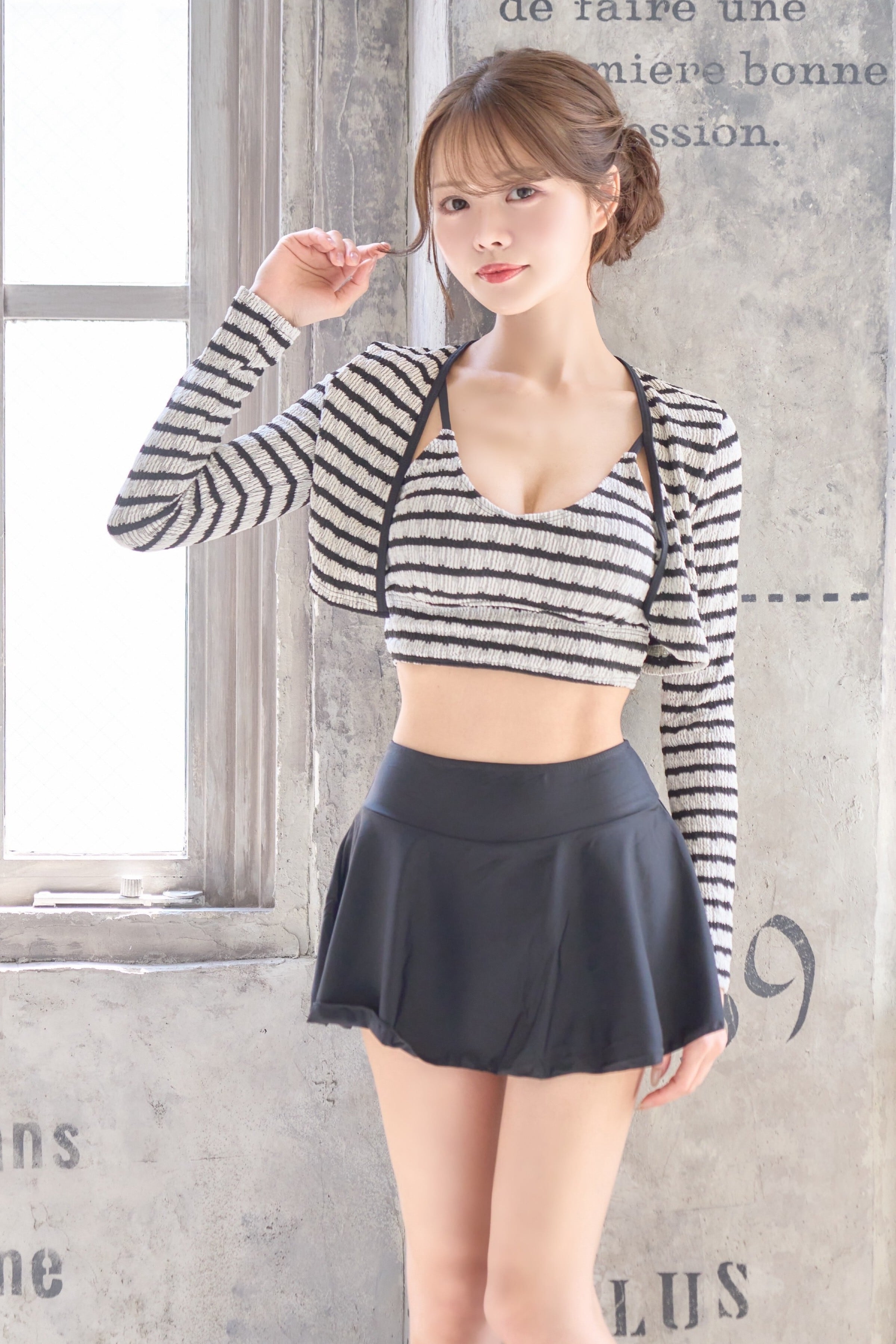 羽織付きジャケット付き3点セットスカート水着 25F | ANDESIR