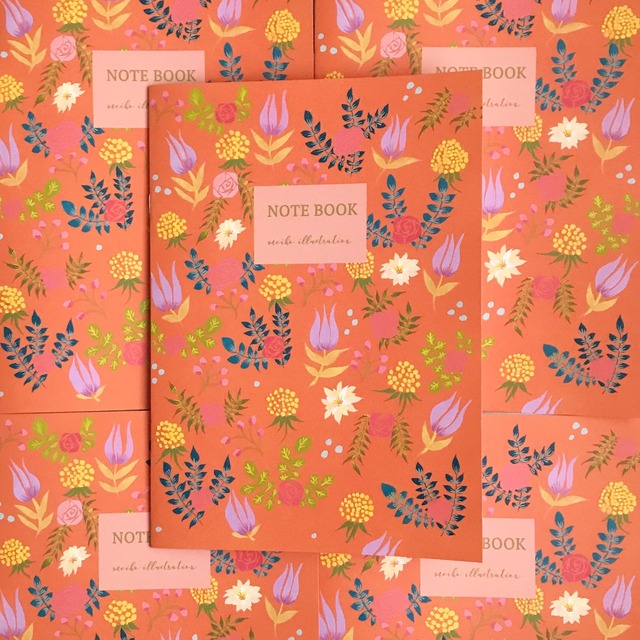 B5 Floral pattern notebooks (1冊)