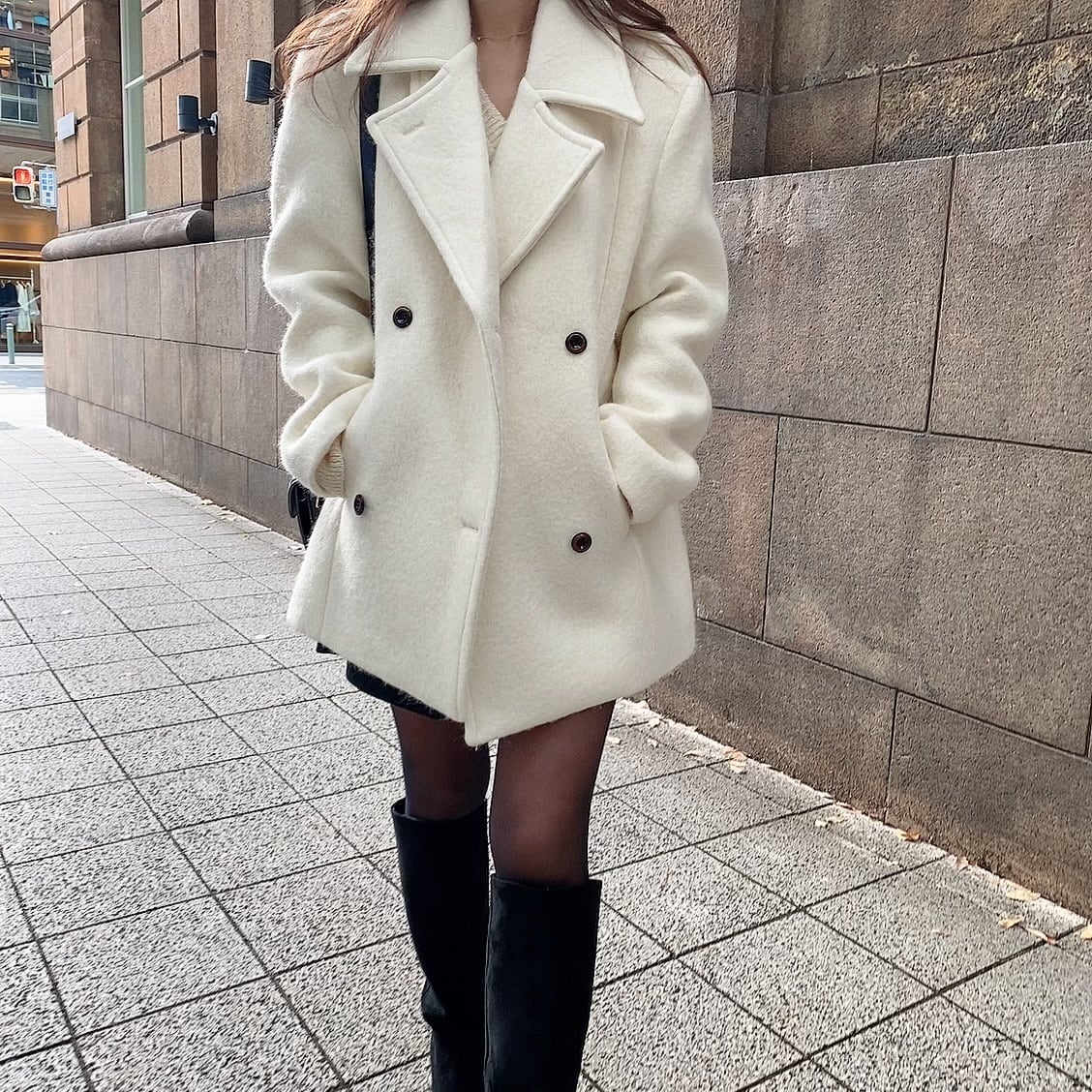 Classic Pcoat / white (12月中旬頃発送予定)