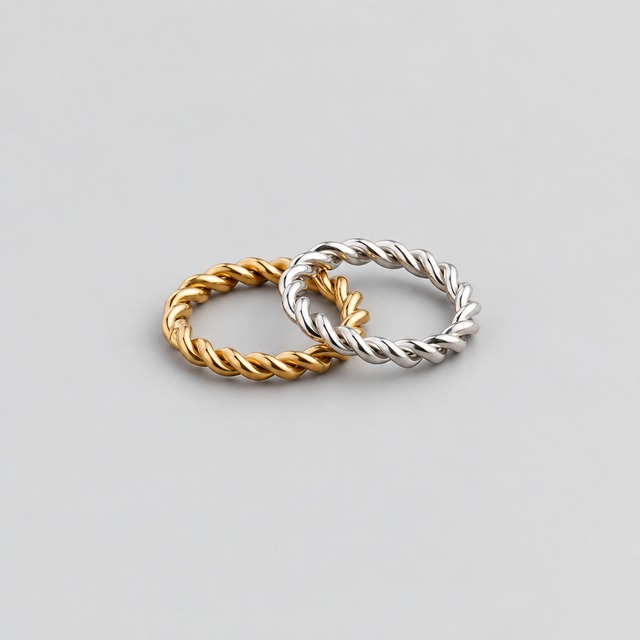 316L twist ring  #r22　☆