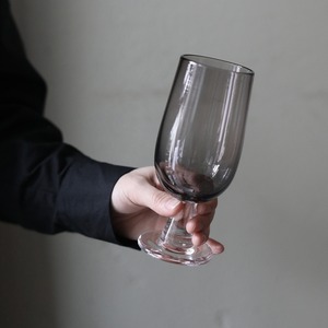 nora glassworks 甲田彩恵 (ノラグラスワークス) stemglass S grey グラス