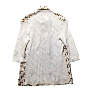 vintage HERMES knit switching pullover shirt