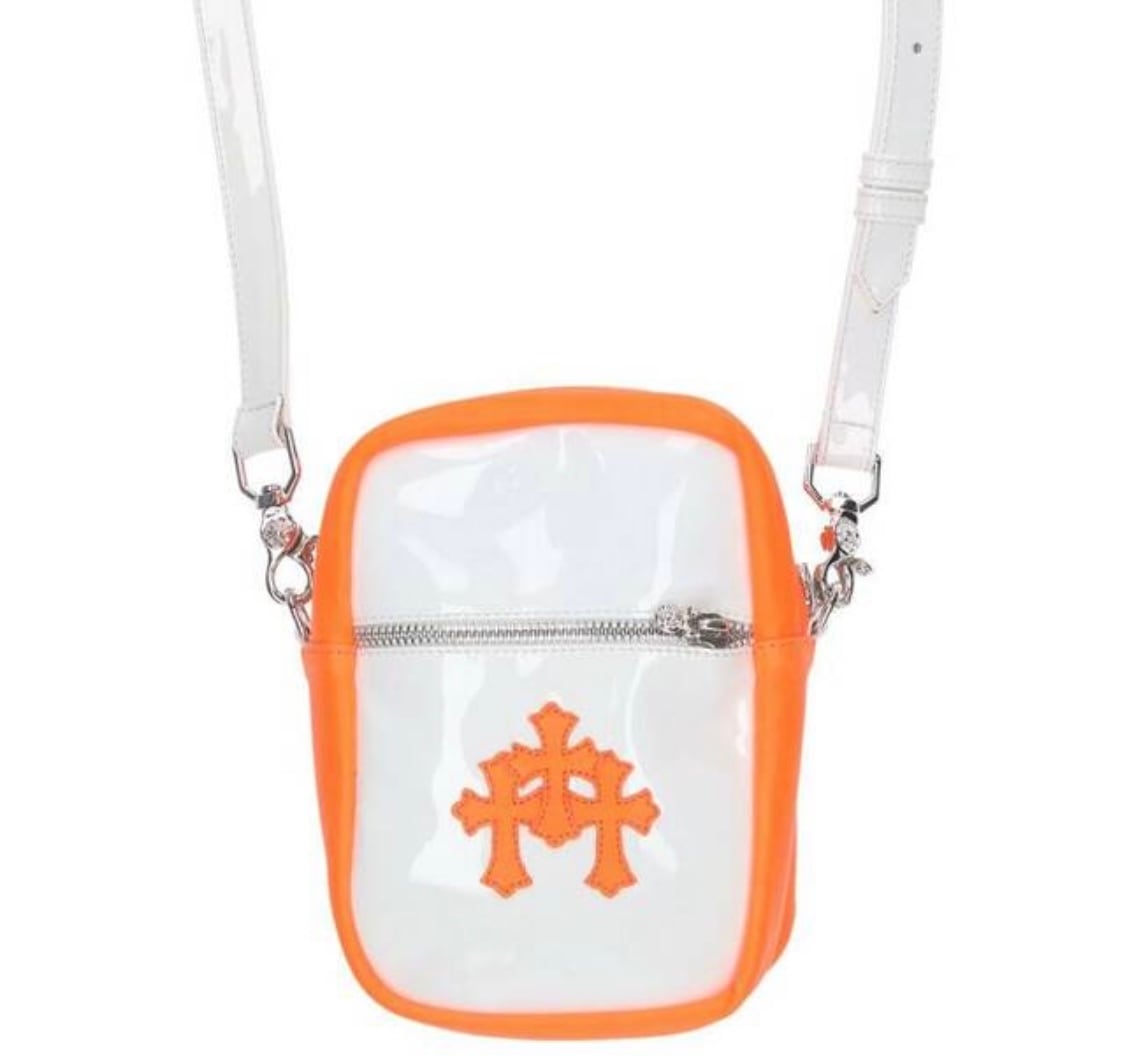 CHROME HEARTS クロムハーツ TAKA MINI/ タカミニ クロスパッチ パテントレザー ショルダーバッグ