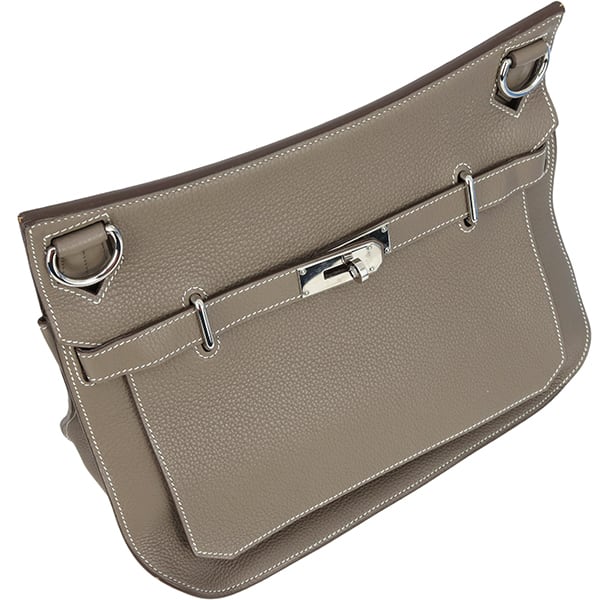 HERMES/ジプシエール34/トリヨンクレマンス/エトゥープ/□M刻*****/SAランク/63【中古】 HERMES（エルメス） ジプシエール 34 トリヨンクレマンス エトゥープ
