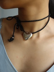 "YUM"ハートネックレスL/022025