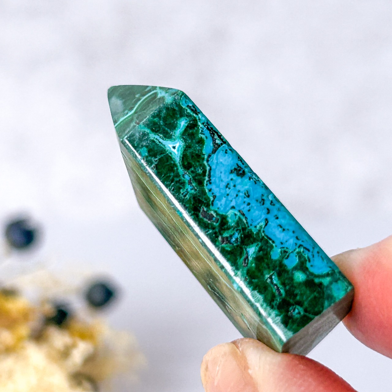 マラカイトクリソコラ タワー * Malachite Chrysocolla * 天然石