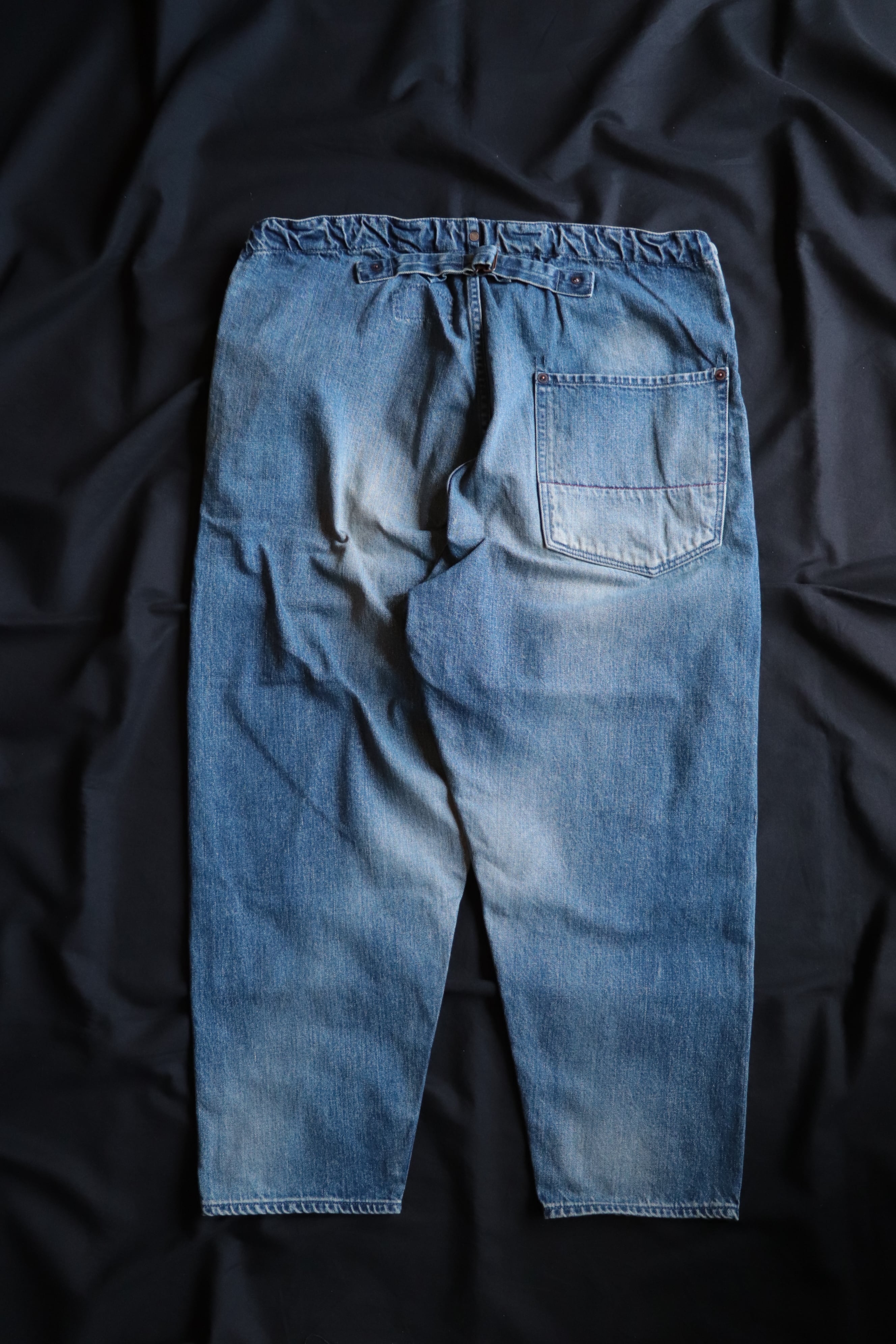 ANACHRONORM/アナクロノーム CINCHBACK DENIM EASY PANTS INDIGO AGING