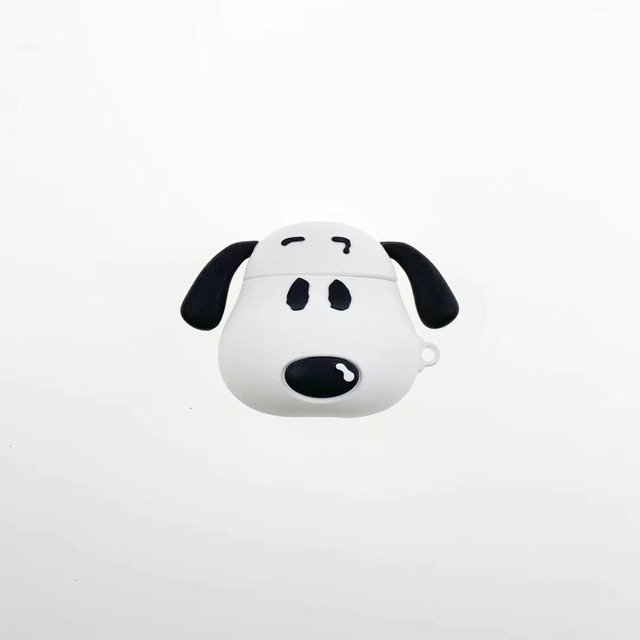 スヌーピー Airpodsケース リング付き シリコン 立体 Snoopy Airpods カバー 保護ケース 可愛い 衝撃 女子 男子 スタイリッシュなアクセサリー 人気 Girlshares