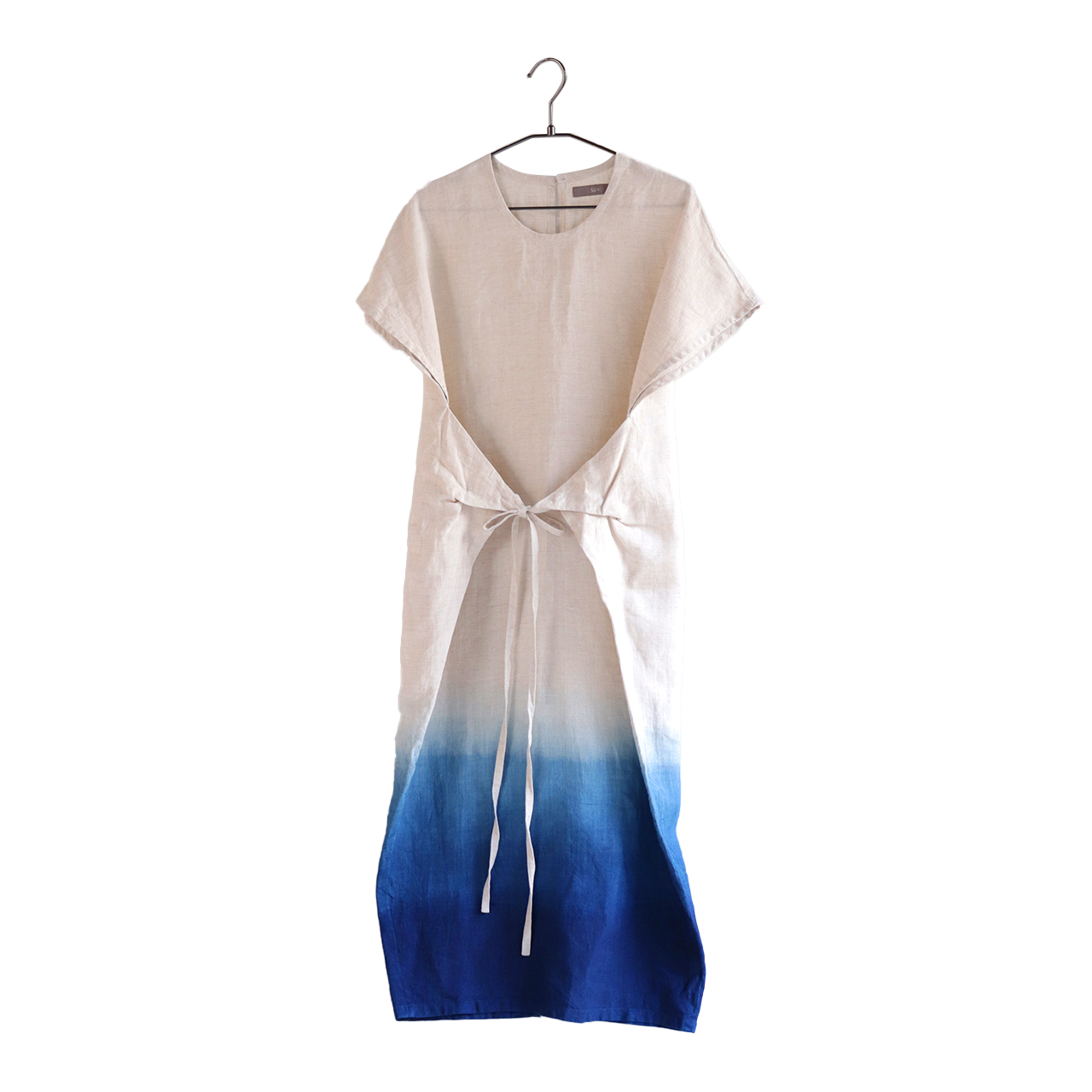 琉球藍染 フロントタイワンピース グラデーション Su