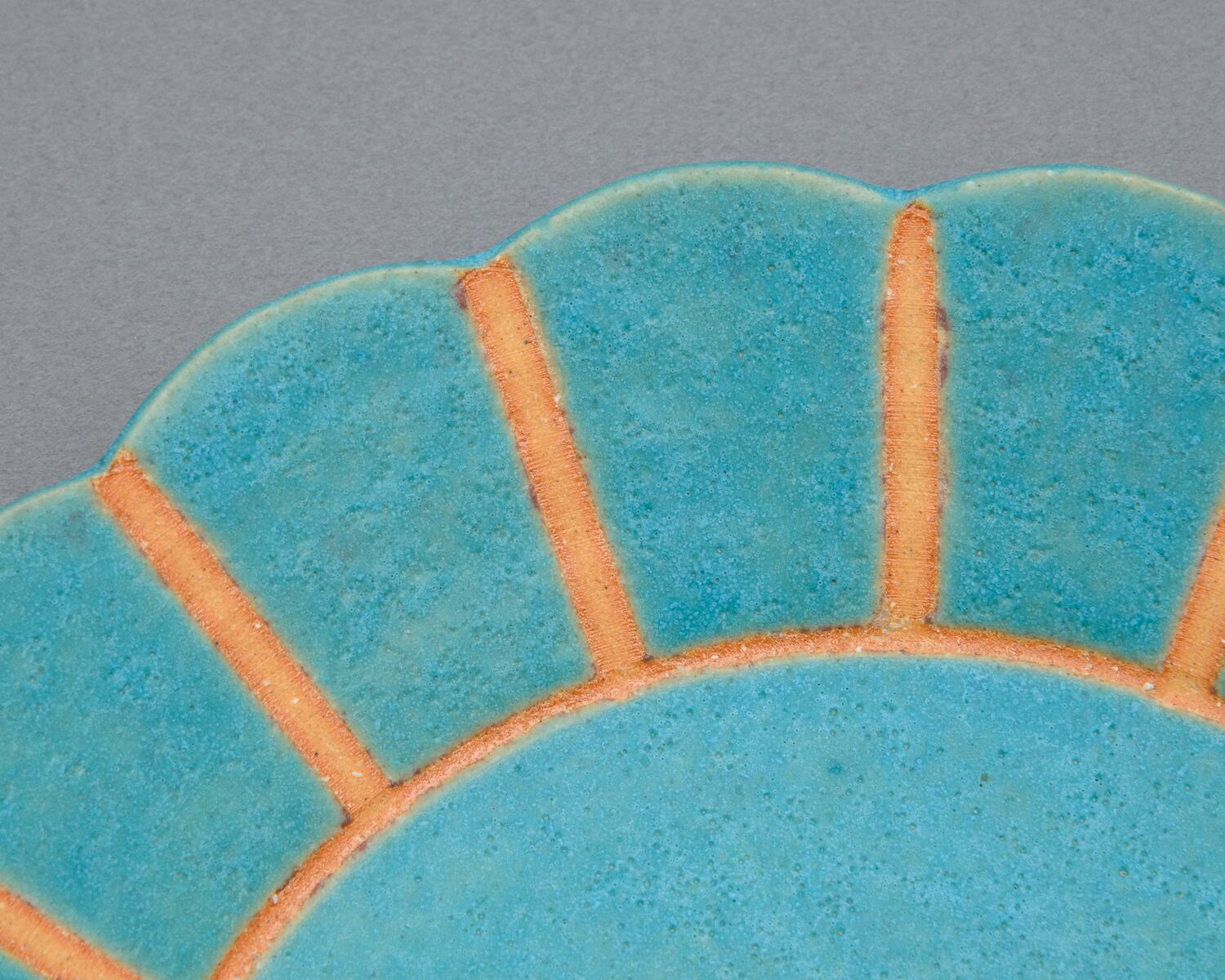 花皿／ライン／トルコ青UTSUWA