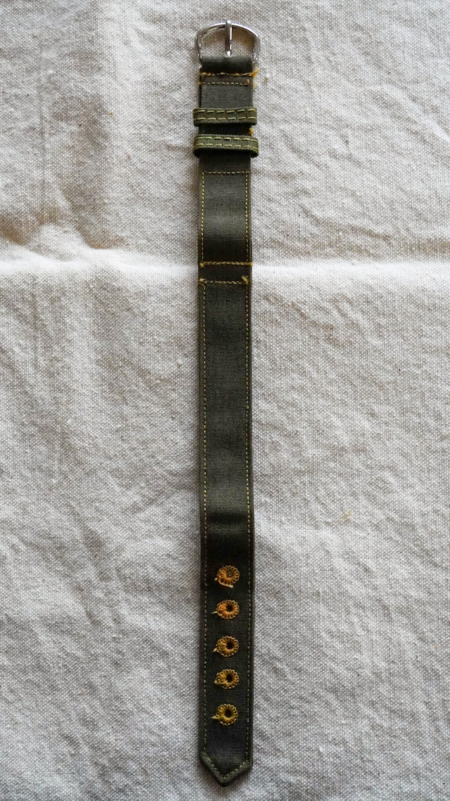 【DEADSTOCK / 1940s】米軍 腕時計 コットン ベルト ラグ幅16mm 1ピース《デッドストック アメリカ軍 U.S. Army 実物 ミリタリー ヴィンテージ》