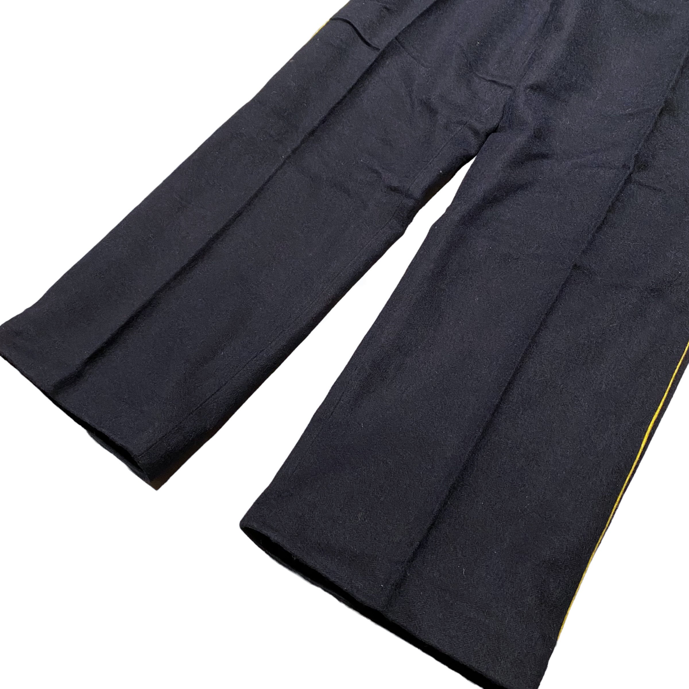 DEADSTOCK 50-60's FRENCH ARMY Boader Guard Line Wool Pants 