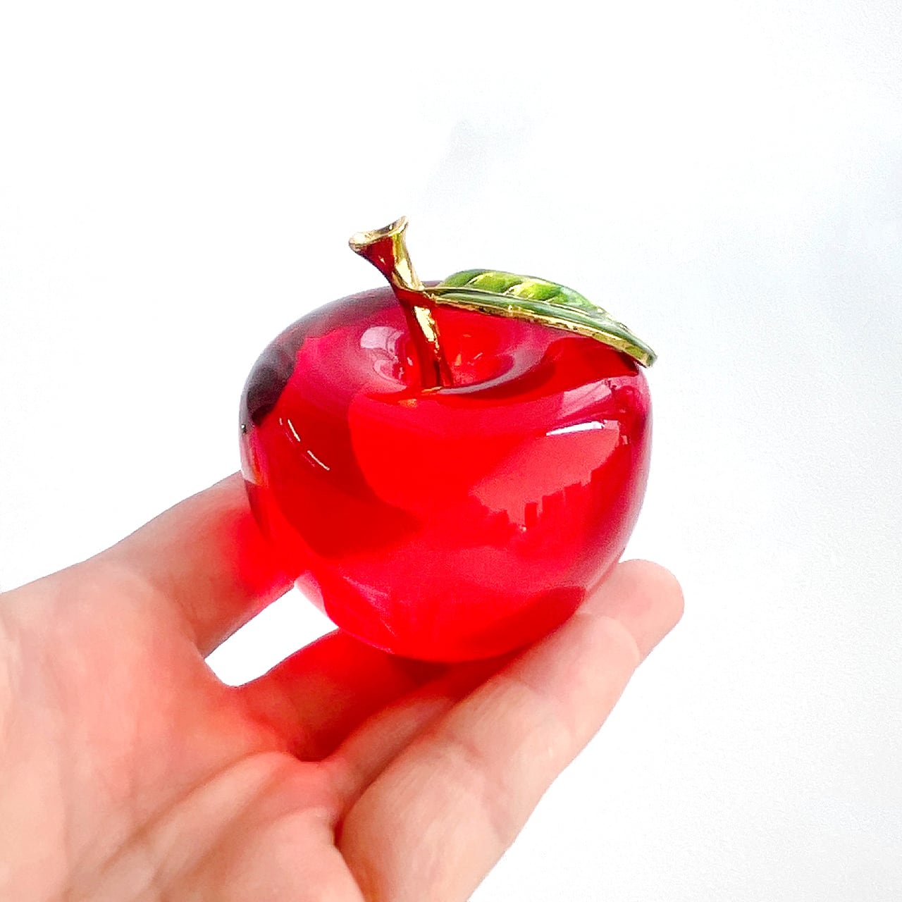 りんごのガラスオブジェ【efo2-1】 | Atelier B.ECUDES