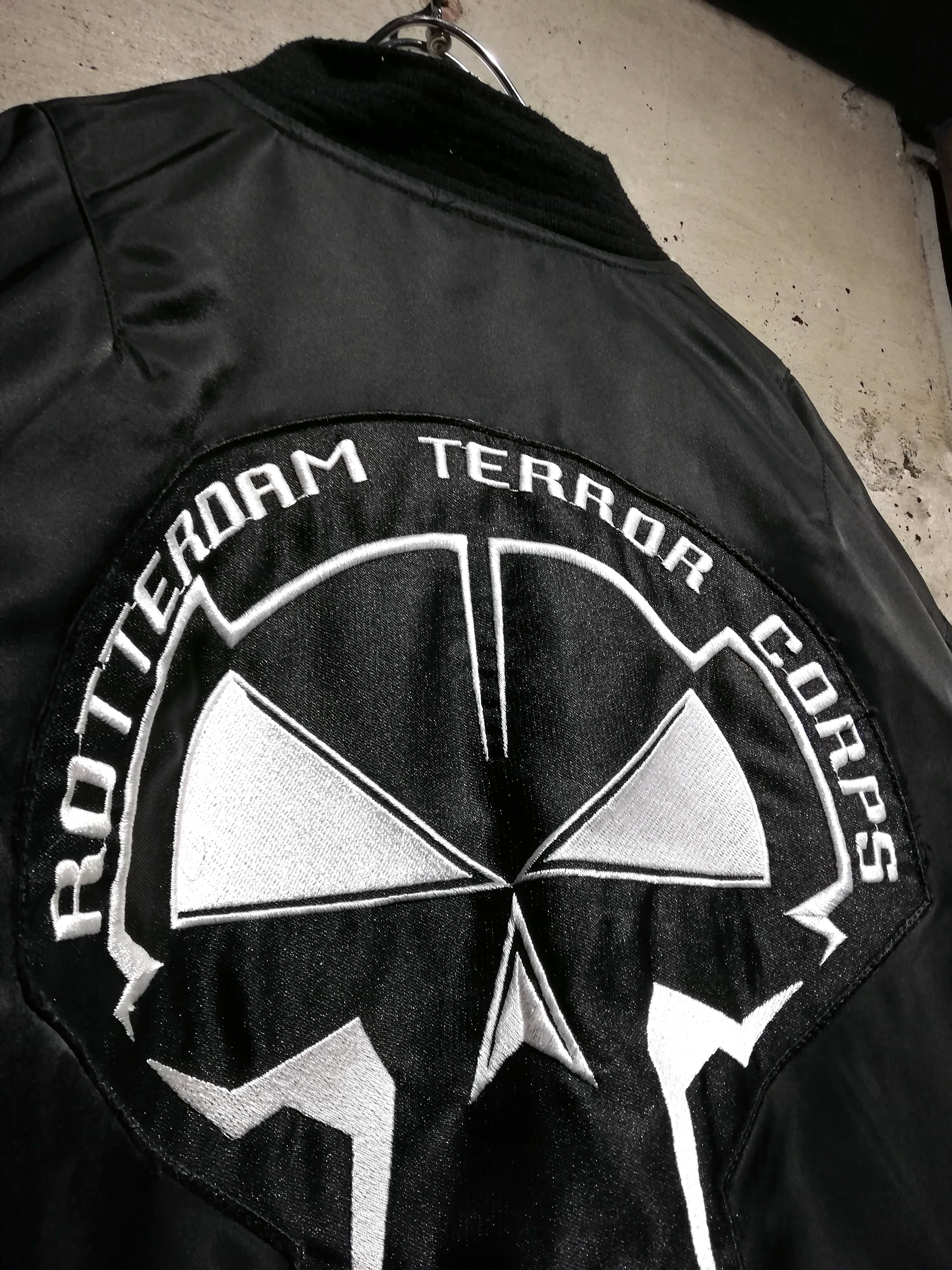 Caka】“Rotterdam Terror Corps”Skull Patch Design Vintage Loose MA