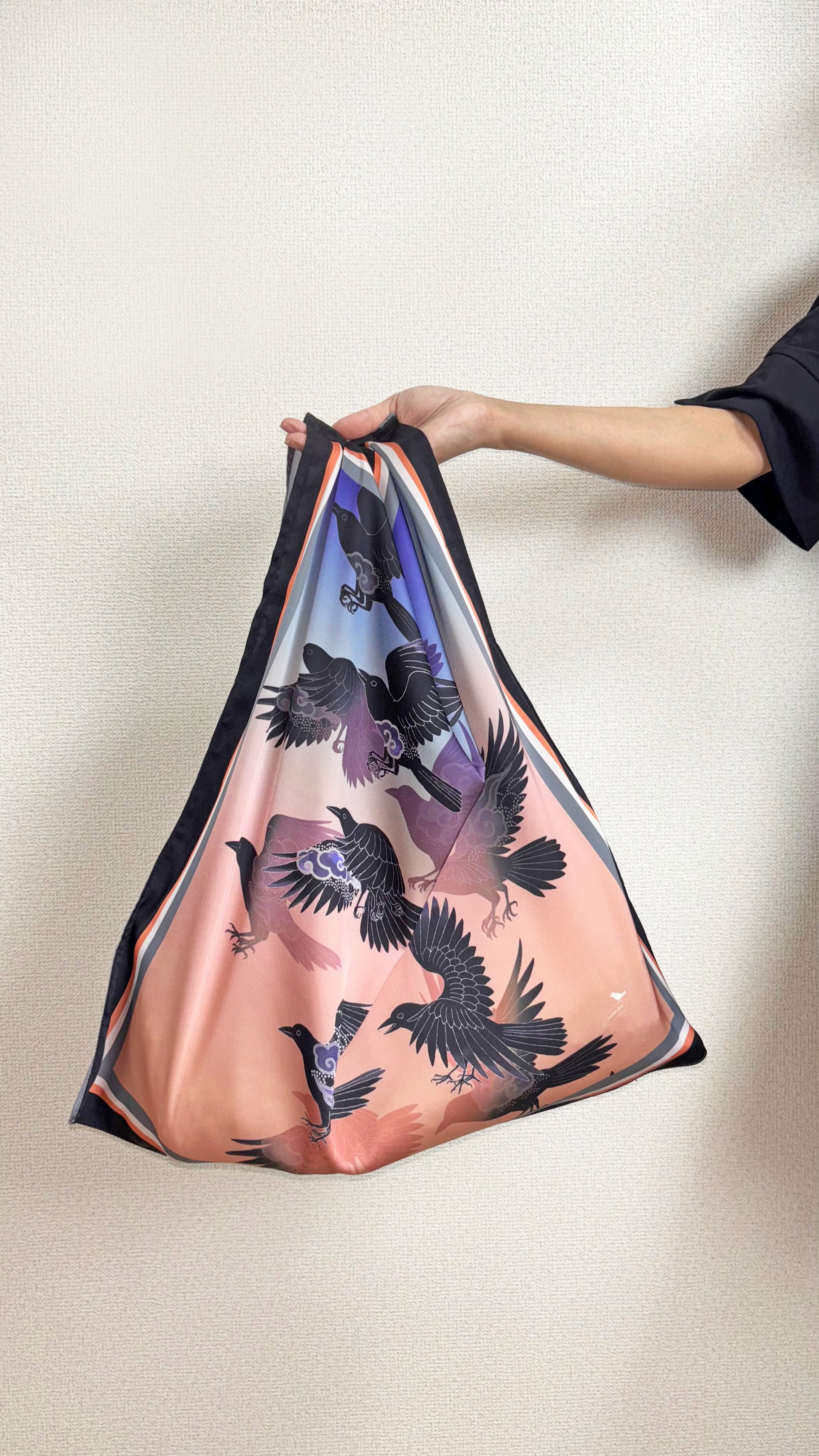 デジタル友禅 スカーフバッグ大 | 染工房ユキヤオンラインショップ