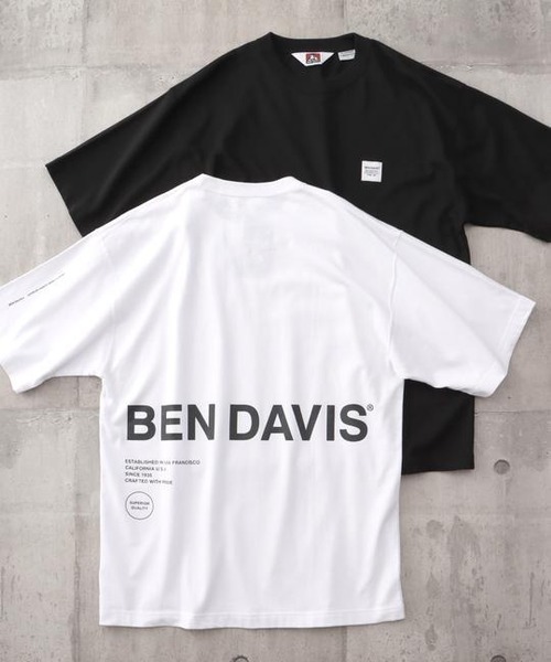 BEN DAVIS (ベンデイビス) ”INDUSTRIAL LOGO” EXTRA SMOOTH SHORT SLEEVE TEE 半袖Tシャツ C-1580044 ホワイト