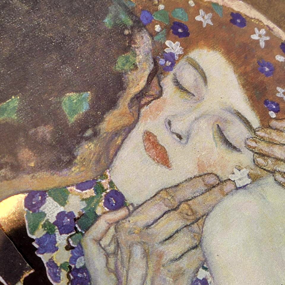 グスタフ・クリムト・Gustav Klimt・名画アートポスター・額入『接吻
