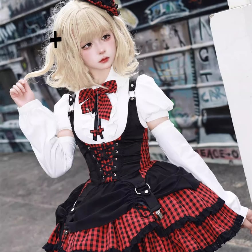 ロリータファッション通販 SEASONZ ヘッドドレス チェック柄