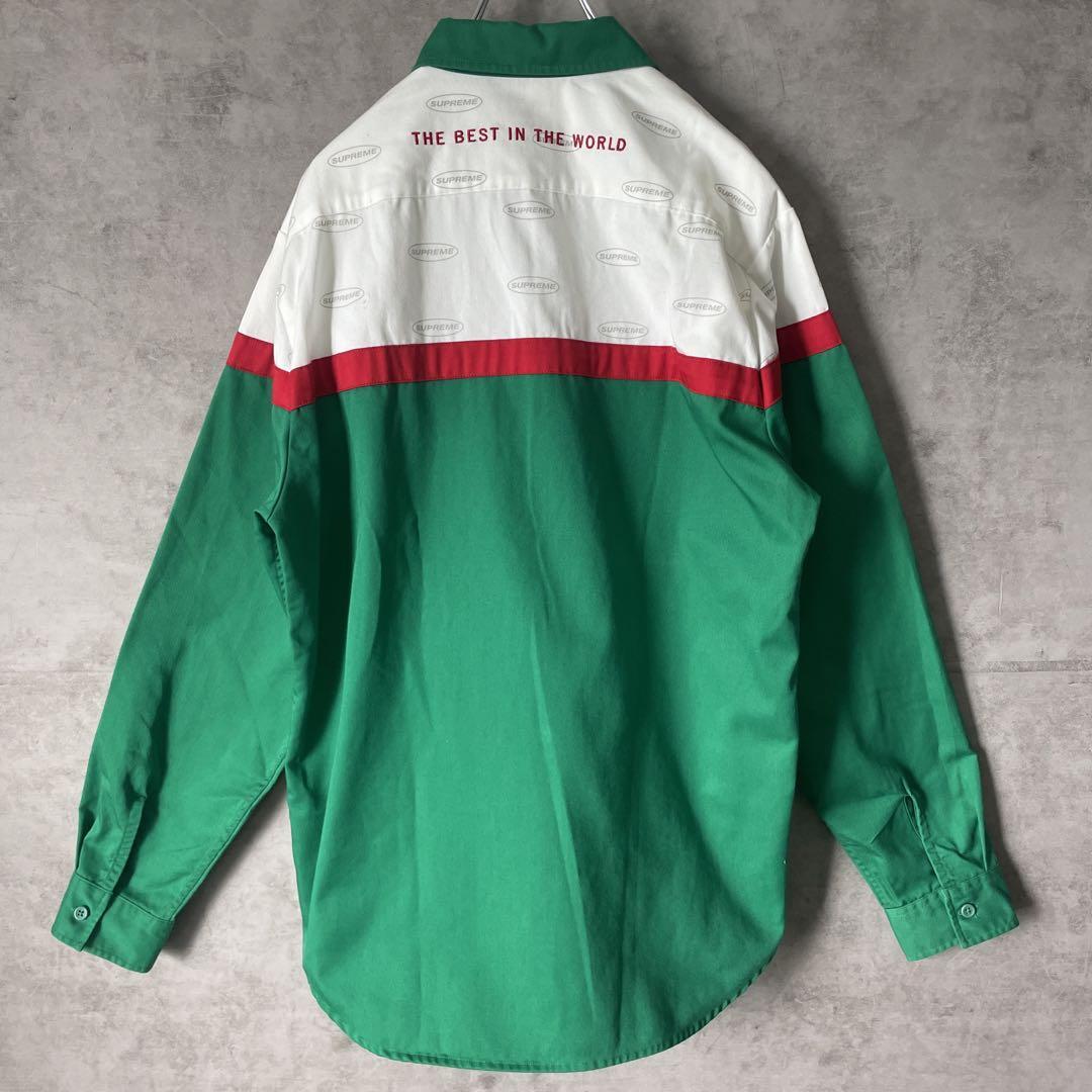 Supreme color blocked work shirt size L 配送B | 古着屋COBBLES(コーブレス） powered by  BASE