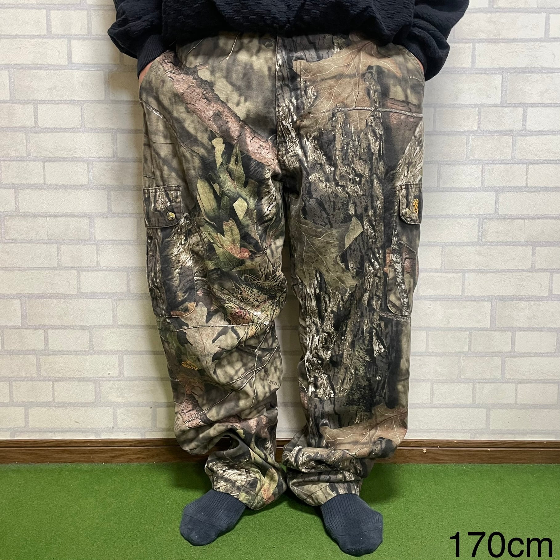 W40×L30】BROWNING リアルツリーパンツ 刺繍 裾紐 | 古着屋OLDGREEN