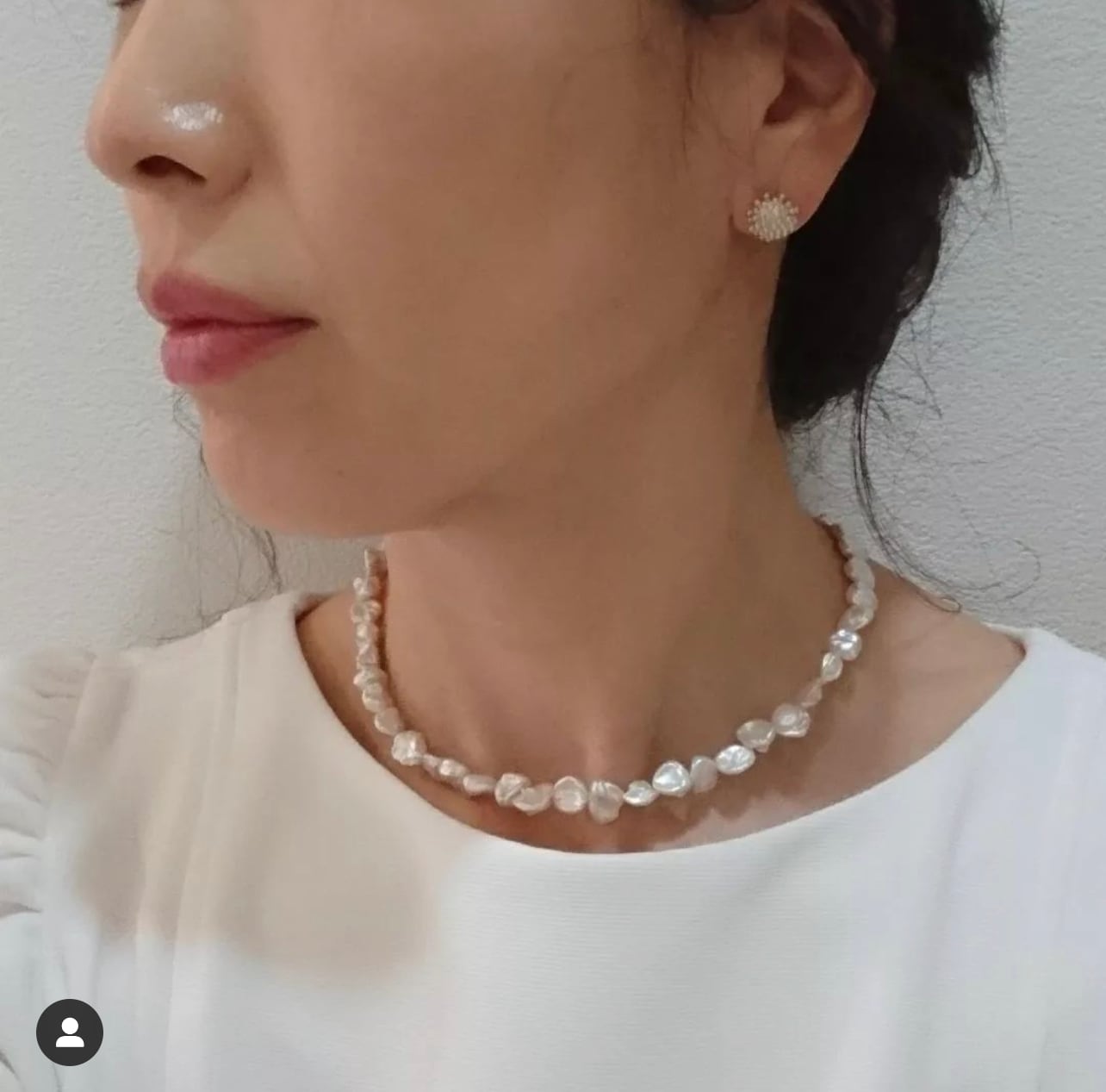 Lagoon Original フラット バロック パール ネックレス 40/43/45cm