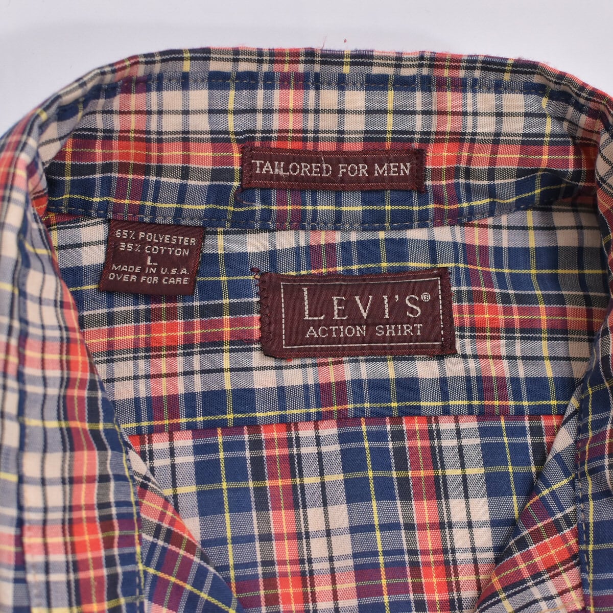 リーバイス Levi's 半袖 チェックシャツ USA製 メンズM /eaa339886