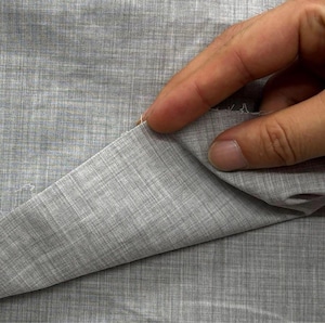 TB454◆2.5m◆L◆訳あり◆サラッとややシャリ感のある生地◆グレー