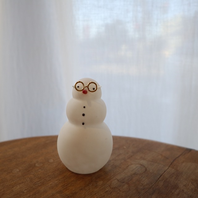 市川硝子製作所　メガネ雪だるま