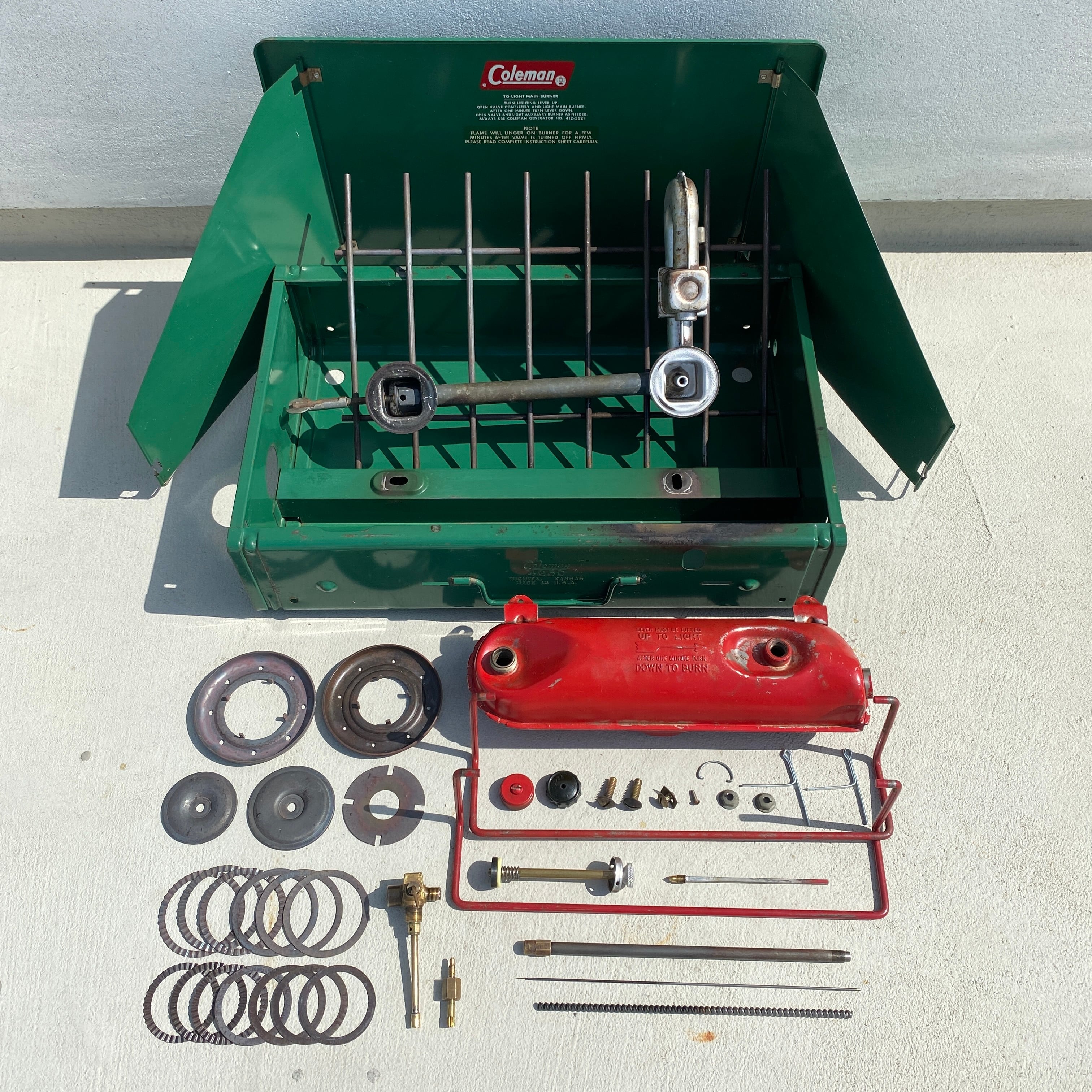 22【1965年-66年製造】コールマン ビンテージ ツーバーナー ストーブ