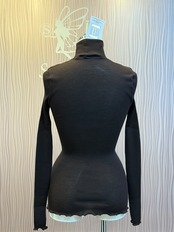 オスカリート ウールシルク トップス ブラウン 2サイズ