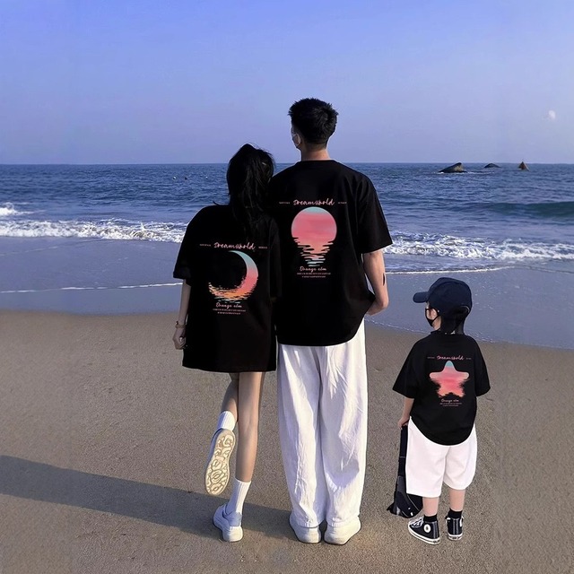 Dream Sunset ファミリーTシャツ 大人用