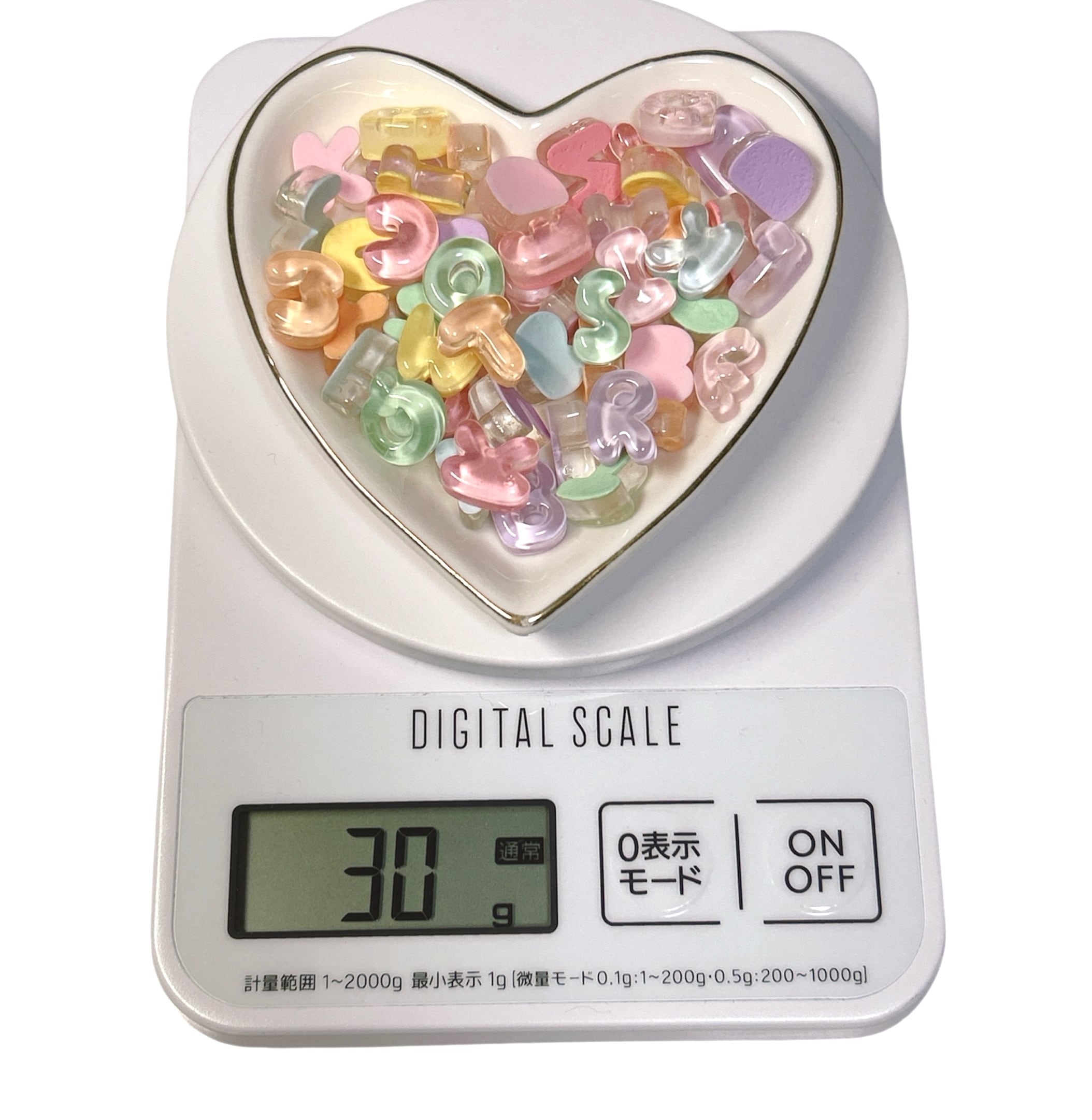 WG【30g】ぷっくりアルファベット【デコパーツ】 | Sior Deco