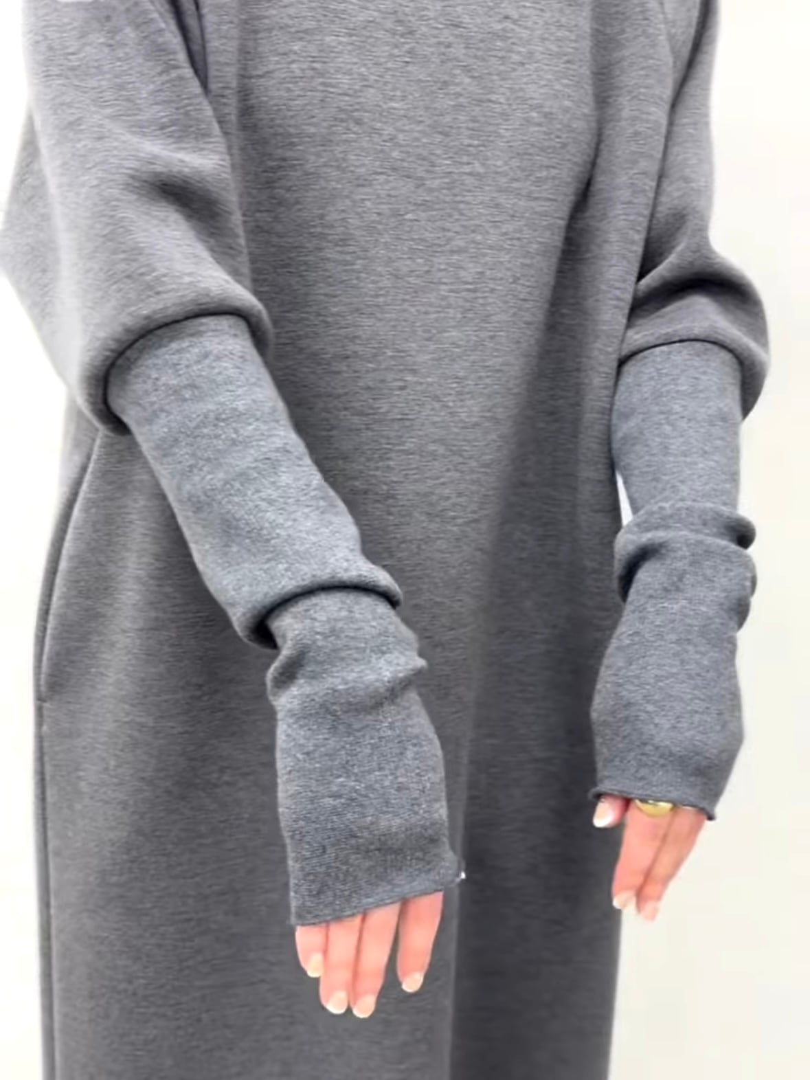 40%OFF】CLOCHE(クロッシェ)リブスリーブワンピース ダンボールニット