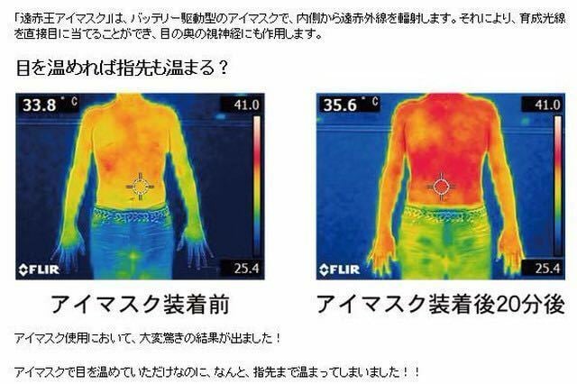 新製品・世界初・国際特許・日本製】遠赤外線による温熱・安眠アイ