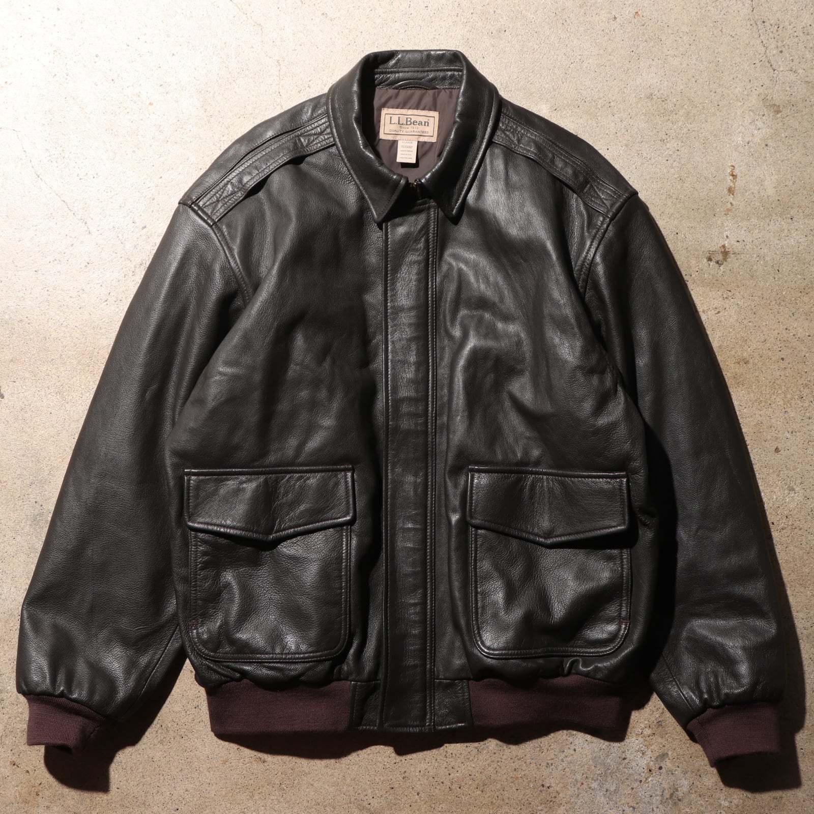 極美品 XL USA エルエルビーン A-2 レザージャケット L.L.Bean flying  
