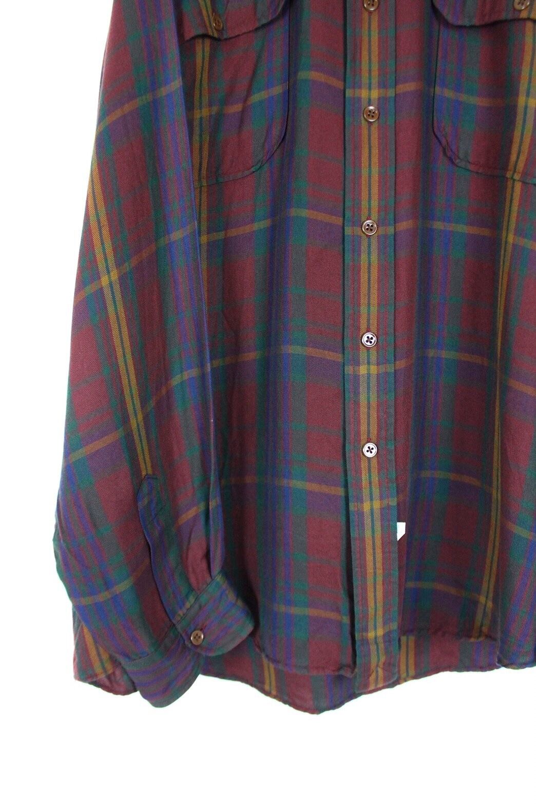 Polo by Ralph Lauren レーヨンタータンチェック柄シャツ【FF-0859】 | cv