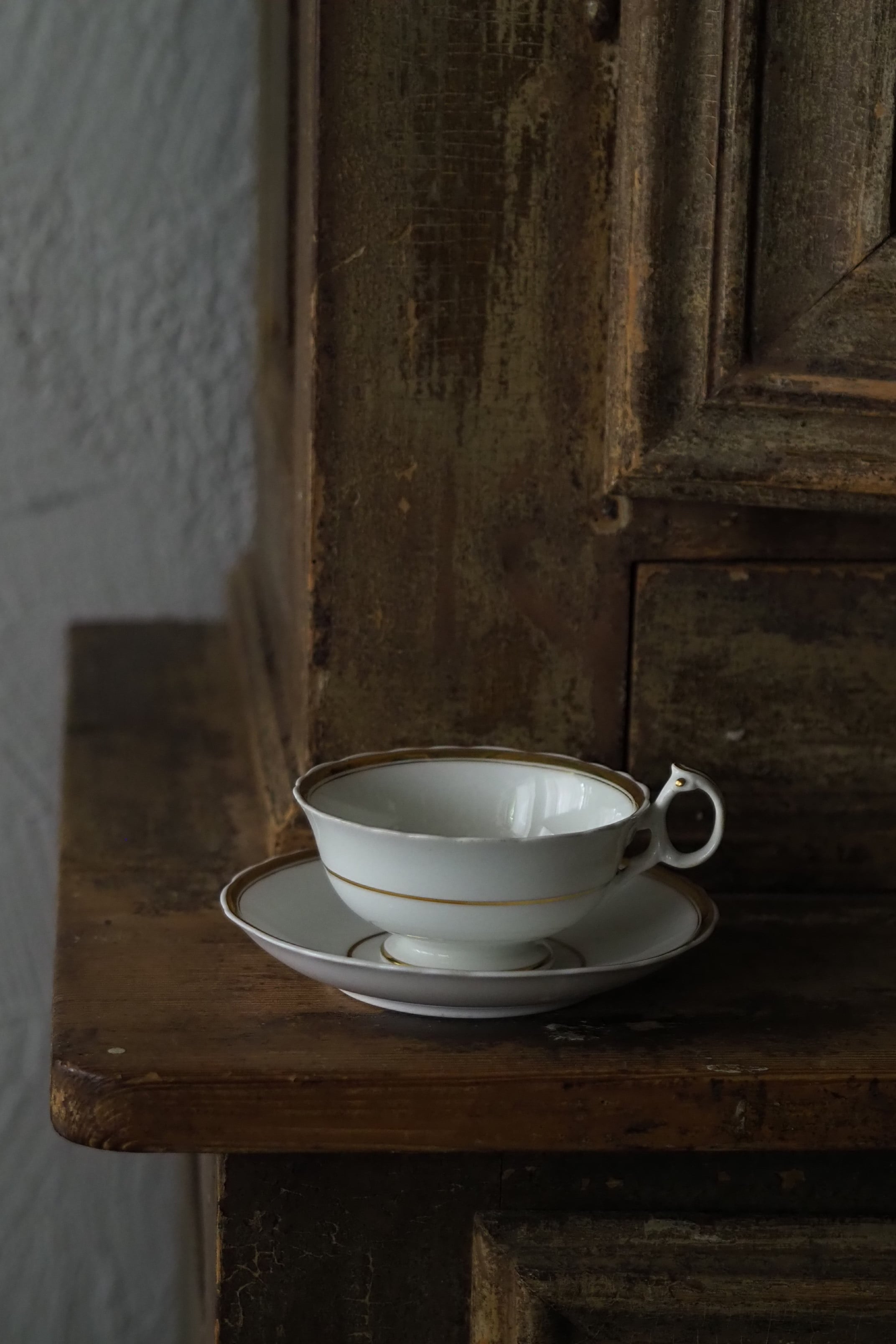 アンティーク　手描きカップ&ソーサー　ｃ/ｓ　イギリス カップアンドソーサー | イギリスアンティーク家具Caurses au