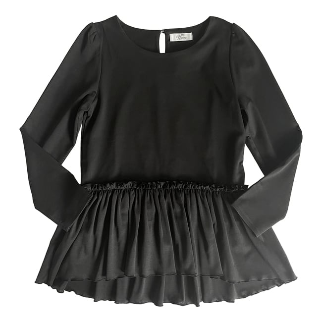 ☆即日配送☆yumeribonラパンペプラムカットソー(コーラルピンク