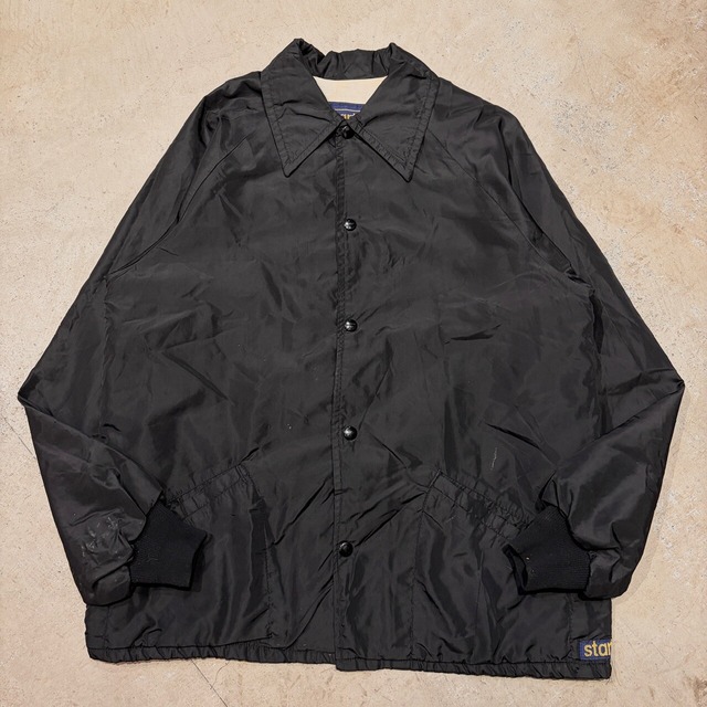 1970s STARTER NYLON COACH JACKET BLACK