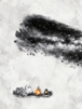 Halloween Ghost | 5400×7200px・600dpi・約50MB 高解像度PNG｜Digital Download Ink Wash Digital Art【デジタルダウンロード】夜空シリーズアート