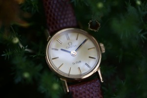 【OMEGA】 1970’s デヴィル ラウンド ゴールド 2針  手巻き Vintagewatch / Ladies /De ville / Cal.625