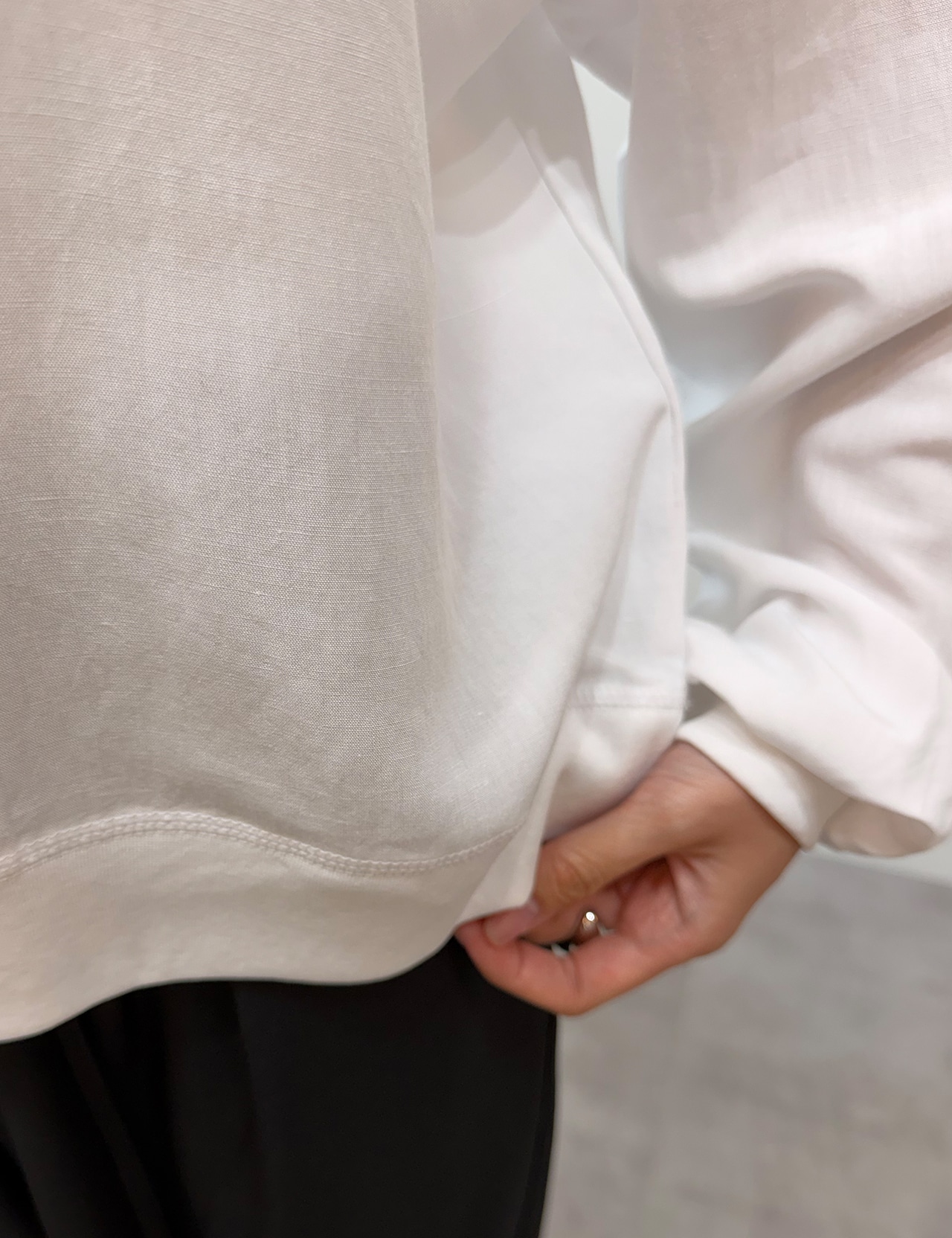 【新作5%OFF・3日間】Linen Simple Tops_2colors