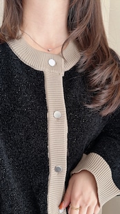 SS スライドマグネットハートビーズネックレス